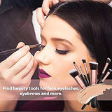 Brochas para Maquillaje 14 Piezas, IFORU Set Brochas para Maquillaje Profesional Pelo Natural para Maquillaje, Brochas para sombra de Ojos y Rostro, Regalo Ideal Color Oro Rosa (14 Piezas)