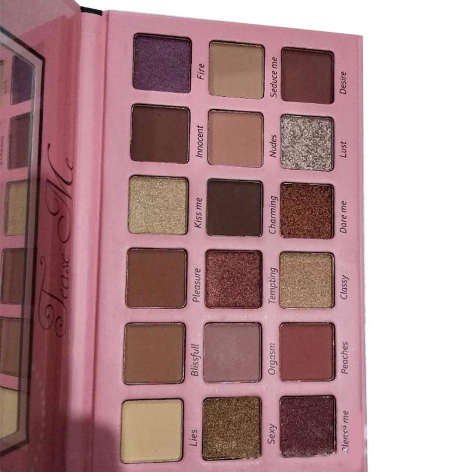 18 Colores Paleta de Sombra de Ojos,Kit Set Profesional Sombra de Ojos,Regalo Perfecto para cumpleaños, Navidad y Otras Fiestas.