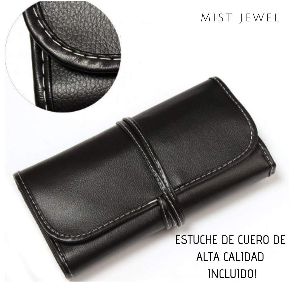 Kit de brochas de maquillaje profesional de 24 piezas set | Base Makeup Professional, pinceles de madera, suaves brocha belleza mujer (Negro)