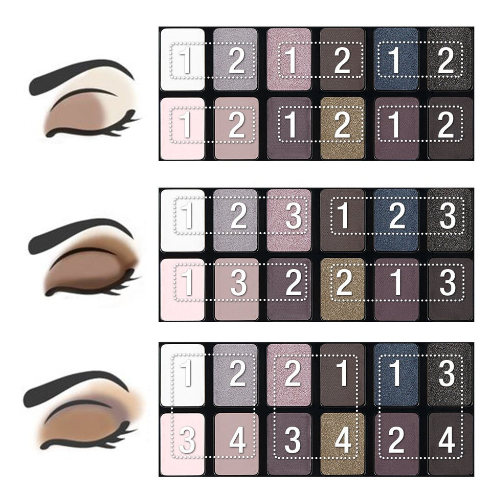 Maybelline Paleta de Sombras para Ojos, The Rock Nudes, 10 gr