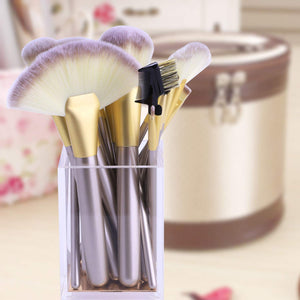 Brochas de Maquillaje 24 piezas, Set Brochas para Maquillaje Profesional Pelo Natural para Maquillaje, Brochas para Sombra de Ojos y Rostro, Regalo Ideal + Estuche de Viaje.