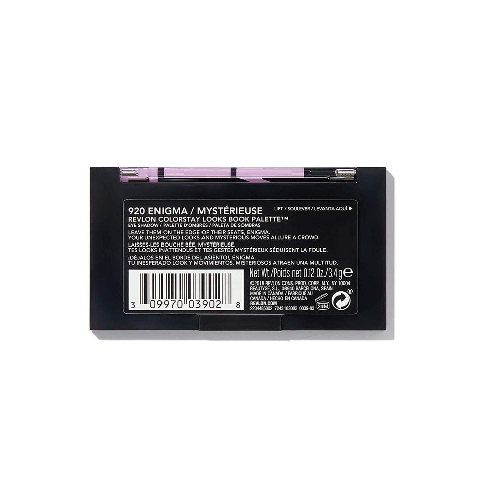 Paleta de libros Revlon Colorstay Looks, Enigma, 100,55 ml (3.4 onzas)