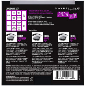 Maybelline Paleta de Sombras para Ojos, Soda Pop, 7.4 g