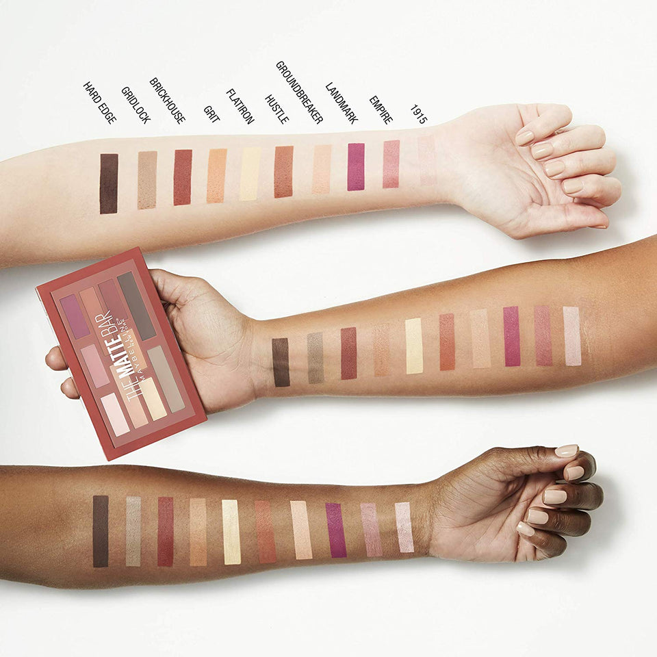 Maybelline Paleta de sombras para ojos, matte bar, maybelline