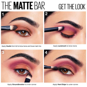Maybelline Paleta de sombras para ojos, matte bar, maybelline