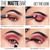 Maybelline Paleta de sombras para ojos, matte bar, maybelline